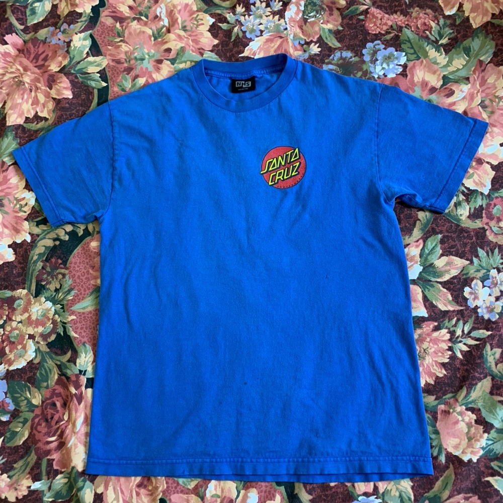 2000 Santa Cruz Skateboard Co NHS Royal Blue Tee M